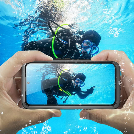 D-Pro 360° Waterproof Case IP68 etui wodoodporne wodoszczelne do Samsung Galaxy S23 (Black)