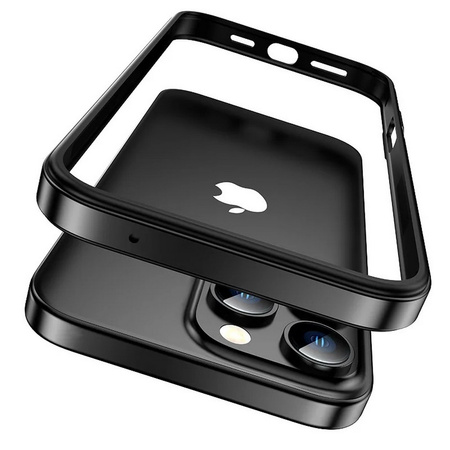Etui D-Pro Bumper Metal+TPU ramka ochronna aluminium+guma do Apple iPhone 16 Pro (Desert Titanium / Złoty)