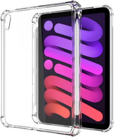 Etui D-Pro TPU Case pokrowiec obudowa z miejscem na rysik do Apple iPad Mini 6/7 (2021/2024) (Przezroczysty)