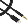 Kabel Audio Aux mini jack 3.5mm do iPhone Lightning 100cm (Black)