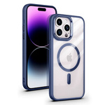 Etui obudowa magnetyczna Metal Camera Hybrid do MagSafe iPhone 15 Pro (Niebieski)