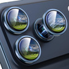 3x Szkło na aparat kamerę AR+AF antyrefleksyjna szybka ochronna z metalowym ringiem z aplikatorem do Apple iPhone 17 Pro / 17 Pro Max (Deep Blue / Niebieski)