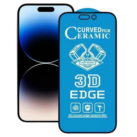 Szkło hybrydowe XHD 3D Edge Ceramic Film folia ceramiczna niepękająca na ekran do iPhone 13/13 Pro/14/16e (Clear)