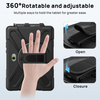 Etui D-Pro 360 Armor Strap Case obudowa pancerna z uchwytem na rękę i paskiem na ramię z wbudowaną folią na ekran do Samsung Galaxy Tab Active Pro 10.1 (T540/T545/T547) / Tab Active 4 Pro (T630/T636/T638) / Tab Active 5 Pro (X350/X356)
