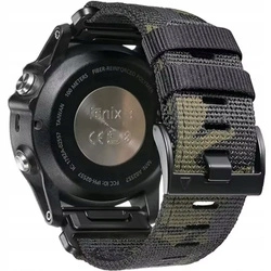 Pasek D-Pro QuickFit EasyFit opaska sportowa nylonowa do zegarków Garmin 26mm Fenix Tactic Enduro 51mm (Moro)