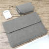 Torba D-Pro Matte Sleeve etui futerał pokrowiec miękki zamszowy Sleeve + etui na ładowarkę do laptopa Dell HP Lenovo Apple MacBook 13-14" (Różowy)