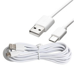 Kabel przewód USB do USB-C Typ-C 200cm 2m (White)