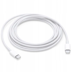 Kabel przewód USB-C do USB-C Type-C 100W PD Power Delivery do szybkiego ładowania Apple MacBook iPad iPhone 300cm 3m (Biały)