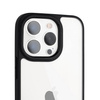 Etui D-Pro Crystal Hybrid obudowa hybrydowa mocna z czarną ramką do iPhone 13 Pro (Przezroczysty/Czarny)