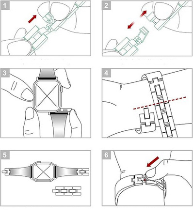 Bransoleta Glow VNC Clover Band  ozdobny pasek do Apple  Watch 4/5/6/7/8/9/10/11/SE 1/2/3 40/41/42mm (Złoty / Perłowy)