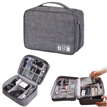 Zestaw ładowarka zasilacz USB-C 30W do Apple MacBook iPad + kabel USB-C 200cm + organizer na kable 
