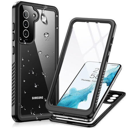 D-Pro 360° Waterproof Case IP68 etui wodoodporne wodoszczelne do Samsung Galaxy S23 Plus (Black)
