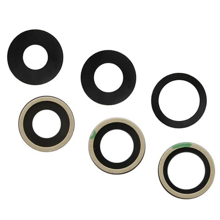 Szkło aparatu szkiełko oczko oko tylnej kamery soczewka szybka tył + klej do Apple iPhone 17 Pro (3 szt.)