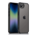 Etui D-Pro Matte Hybrid obudowa matowa do iPhone 16e (Czarny)