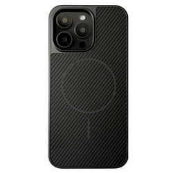 Etui D-Pro Brick Carbon TPU MagSafe Case obudowa magnetyczna matowa do Apple iPhone 16 Pro (Black / Czarny)