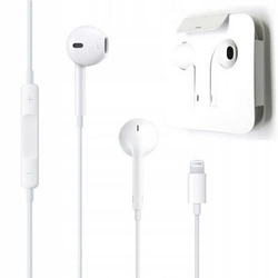Słuchawki douszne MFC Lightning przewodowe z mikrofonem do Apple iPad iPhone 5S SE 6 7 8 SE2 SE3 X XS 11 12 13 14 mini Plus Pro Max
