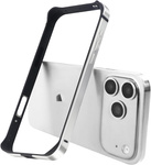Etui D-Pro Bumper Metal+TPU ramka ochronna aluminium+guma do Apple iPhone 17 Pro Max (Silver / Srebrny)