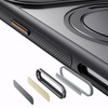 Etui Grip 360 Rotate Stand MagSafe Case obudowa magnetyczna matowa magnes stojak podstawka do Apple iPhone 17 Pro (Czarny)