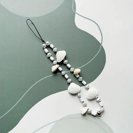 Glow Shell Hand Charms smycz ozdobna muszelki pasek na rękę phone charm zawieszka etui telefon