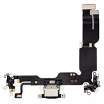 Gniazdo złącze port dock ładowania mikrofon dolny taśma flex Lightning do Apple iPhone 15 Plus (OEM Oryginał) (Czarny)