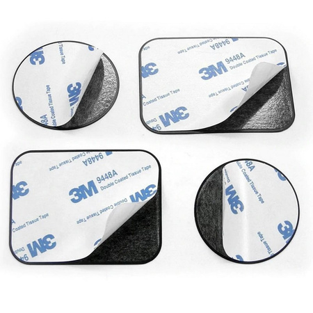 Blaszka płytka metalowa uchwyt magnetyczny naklejka do telefonu 65x45mm (Czarny)