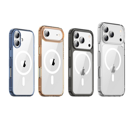 Etui D-Pro Quartz MagSafe Crystal TPU+PC Case obudowa hybrydowa wzmacniana magnetyczna do Apple iPhone 17 (Przezroczysty)