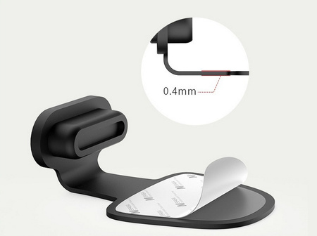 Zatyczka zaślepka portu gniazda ładowania przeciw kurzowi Anti-Dust Plug Apple Lightning iPhone 5-14 (Czarny)