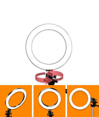 Zestaw lampa pierścieniowa LED Ring Fill + statyw tripod 130cm + mikrofon bezprzewodowy USB-C i Lightning 