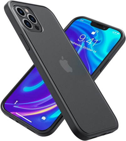 Etui D-Pro Matte Hybrid obudowa matowa do iPhone 12 Pro Max (Czarny)