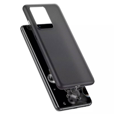 Etui D-Pro Air PP Case 0.4mm ultra cienkie najcieńsze minimalistyczne matowe do Samsung Galaxy S22 Ultra (Czarny)