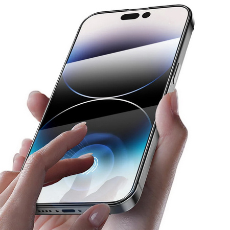 Szkło hartowane XHD Silicone Edge Glass szybka ochronna na ekran z gumową ramką do Apple iPhone 14 Pro