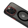 Etui D-Pro Metal Camera Hybrid MagSafe Case obudowa magnetyczna iPhone 15 Pro (Czarny/Czerwony)
