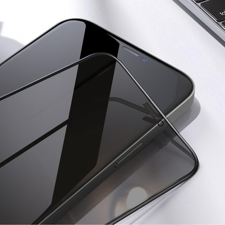 Szkło hartowane XHD Privacy Anti-Spy Glass prywatyzująca zaciemniająca antyszpiegowskia szybka ochronna na ekran do Apple iPhone 13 / 13 Pro / 14 / 16e