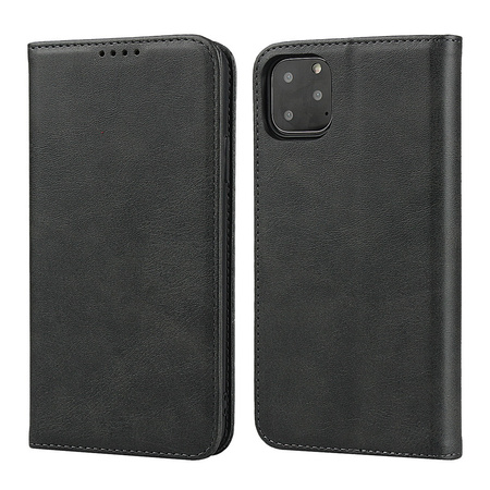 D-Pro Flip Cover Wallet Case etui z klapką magnetyczną portfel iPhone 14 (Black)