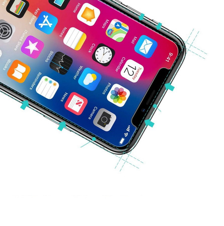 Szkło hartowane Zifriend  Easy Installation Frame Glass z ramką montażową aplikatorem do Apple iPhone X / XS