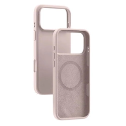  Etui D-Pro Velvet Silicone Case MagSafe obudowa magnetyczna z mikrofibrą do Apple iPhone 17 Pro (Różowy)