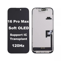 Wyświetlacz LCD ekran dotyk digitizer do Apple iPhone 16 Pro Max (Soft OLED 120Hz) (Wymienny IC)