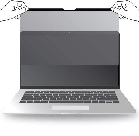 Folia Privacy Anti-Glare Magnetic prywatyzująca antyodblaskowa matowa mocowanie magnetyczne na ekran do Apple MacBook Pro 14 M1 A2442 (2021) / M2 A2779 (2023) / M3 A2918/A2992 (2023) / M4 A3112/A3185/A3401 (2024) / M5 A3434 (2025)