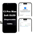 Wyświetlacz LCD Diagnosable ekran dotyk digitizer programowalny z możliwością przypisania jako oryginał do Apple iPhone 13 Pro Max (Soft OLED 120Hz)