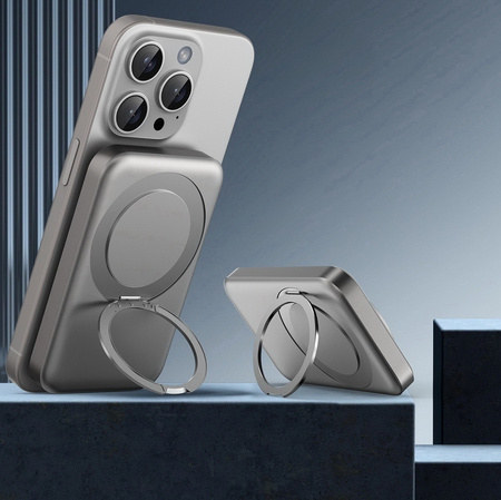 Power Bank D-Pro T3 indukcyjny magnetyczny szybkie ładowanie 22.5W PD Apple Watch AirPods iPhone MagSafe 10000mAh (Biały)