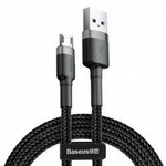 Baseus Cafule Kabel Micro USB 2.4A 100cm (Black+Gray)