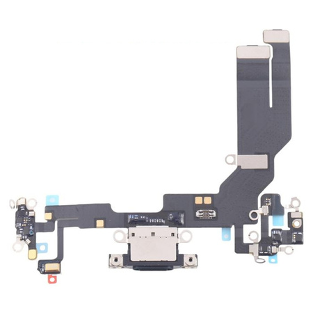 Gniazdo złącze port dock ładowania mikrofon dolny taśma flex USB-C do Apple iPhone 16e (OEM Oryginał) (Czarny)