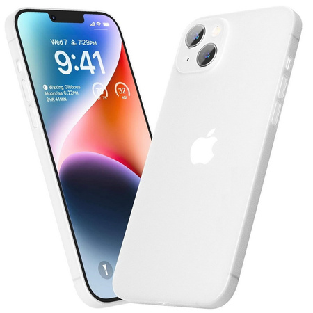 Etui D-Pro Air PP Case 0.4mm ultra cienkie najcieńsze minimalistyczne matowe iPhone 15 (Biały)