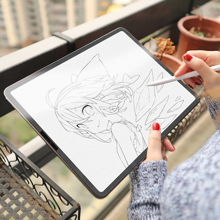 Folia matowa EX Pro Paper-Feel jak papier do rysowania rysikiem Apple Pencil / iPro 10.5 / Air 3