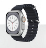 Pasek opaska sportowa D-Pro Ocean Loop do zegarka Apple Watch 4/5/6/7/8/9/10/11/SE/Ultra 1/2/3 44/45/49mm (Czarny)