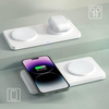 Ładowarka indukcyjna MFC M15 Duo 2in1 Dual MagSafe Charger podwójna bezprzewodowa magnetyczna stacja ładująca na dwa telefony do iPhone (Biała)