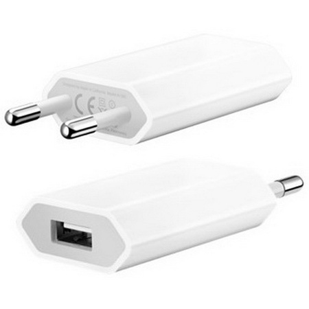 Ładowarka Sieciowa Zasilacz USB 5W 1A iPhone / iPod / Apple Watch (White)