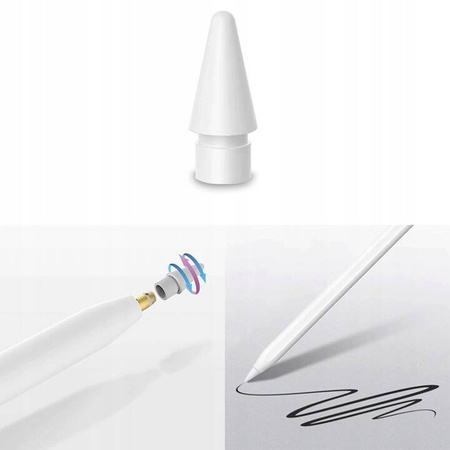 Zestaw 3w1 Końcówka + adapter + czapka do Apple Pencil 1