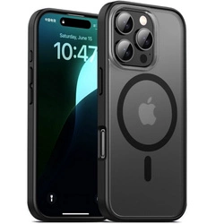 Etui D-Pro Matte Hybrid MagSafe Case obudowa magnetyczna iPhone 16 Pro Max (Czarny)