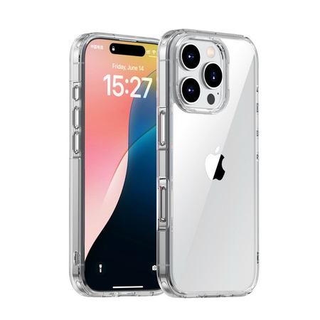 Etui D-Pro Quartz Crystal obudowa wzmacniana do iPhone 16 Pro (Przezroczysty)